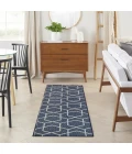 Nourison Horizon Indoor/Outdoor Navy HOZ01 2 ft. 2 in. X 8 ft. Rect. Rug