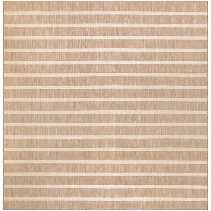 Nourison Positano Beige Ivory POS03 8ft. Square Rug