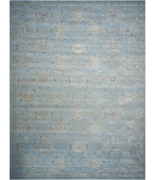 Nourison Home Silk Infusion Blue SIF01 8ft.6in. x 11ft.6in. Rect. Rug