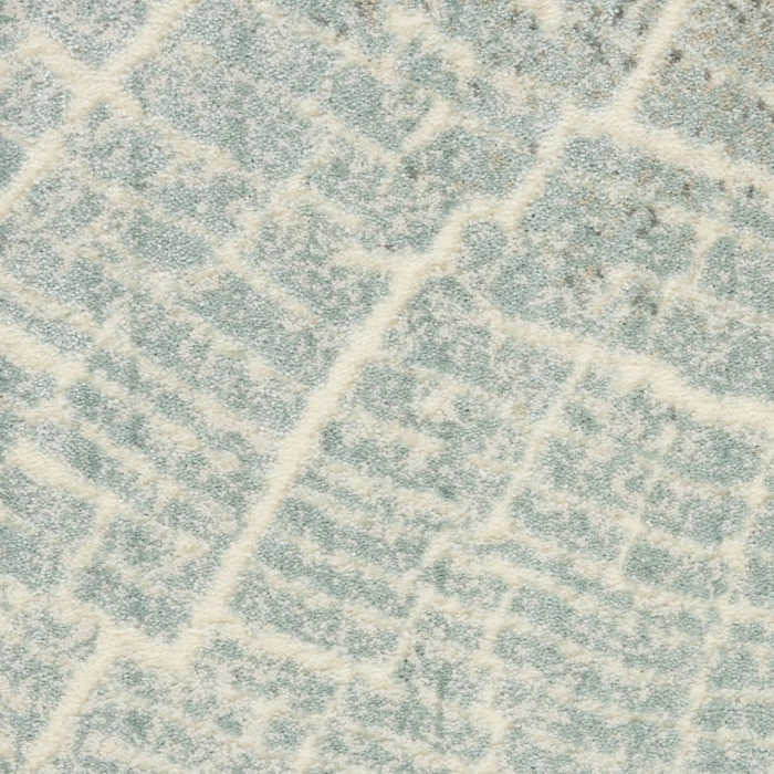 Nourison Marmara Teal Grey Ivory MRA06 9ft. x 12ft. Rect. Rug