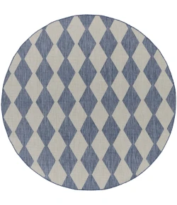 Nourison Home Positano POS04 Navy Blue 8 ft. Round Area Rug