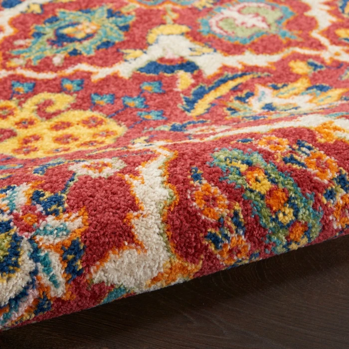 Nourison Allur Area Rug ALR03-Red Multicolor