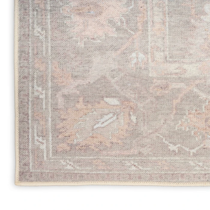 Nourison Vintage Washables Grey VWS09 4 ft. X 6 ft. Rect. Rug