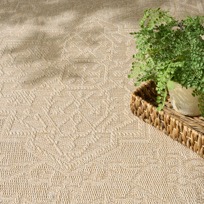 Nourison Tulum Cream TLM05 8 ft. X 10 ft. Rect. Rug