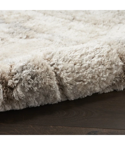 Nourison Dreamy Shag Ivory Beige DRS09 2ft.2in. x 6ft. Rect. Rug