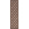 Nourison Home Easy Care NES01 Brown 2 ft. 2 in. X 14 Area Rug