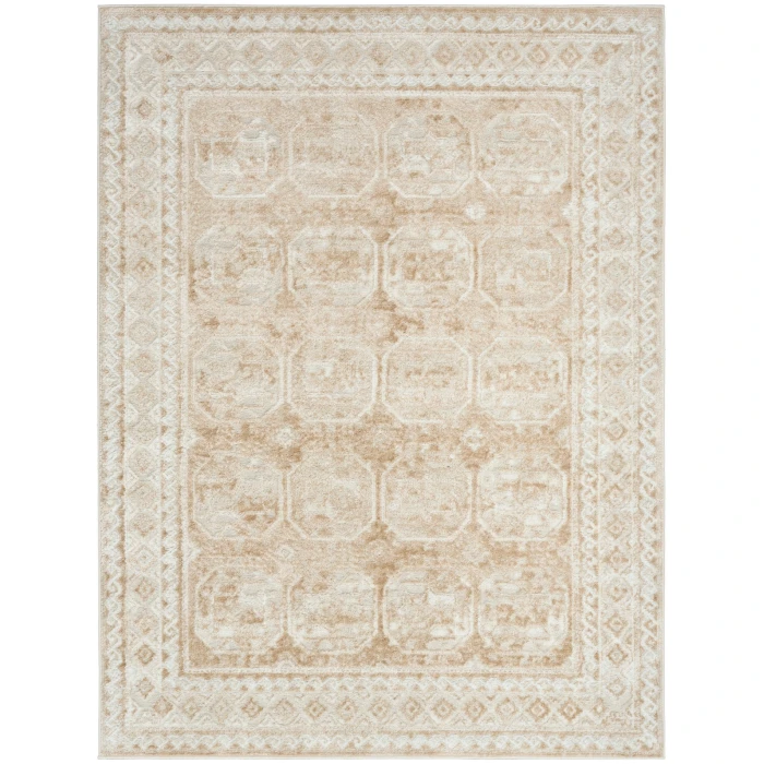 Nourison Dekor Cream Beige DEK01 5 ft. 3 in. X 7 ft. Rect. Rug