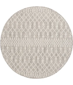 Nourison Positano Light Grey POS02 5ft. Round Rug