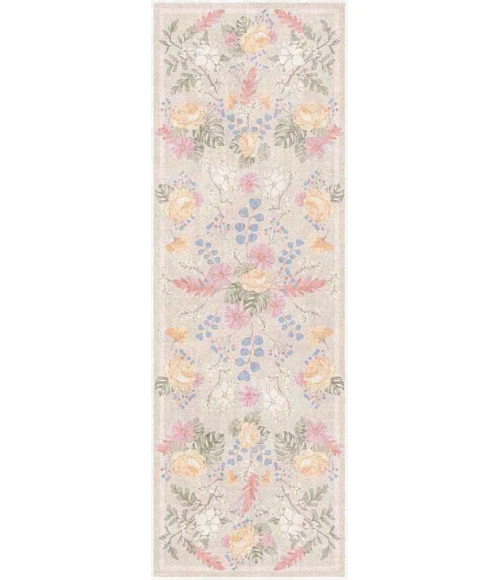 Nourison Home Botanical Washables Beige BOT02 2ft. x 6ft. Rect. Rug