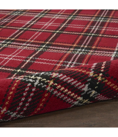 Nourison Home Grafix Red GRF03 3ft. x Round Round Rug