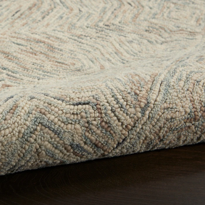 Nourison Interlock Blue Ivory ITL03 8 ft. Rect. Rug