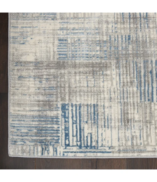 Nourison Solace Area Rug SLA03-Ivory/Grey/Blue