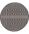 Nourison Positano Black POS02 6ft. Round Rug