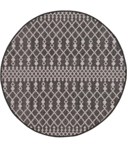 Nourison Positano Black POS02 6ft. Round Rug