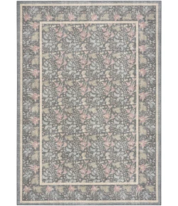 Nourison Home Botanical Washables Grey BOT03 5ft. x 7ft. Rect. Rug