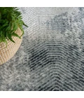 Nourison Dekor Grey Navy DEK04 4 ft. X 6 ft. Rect. Rug