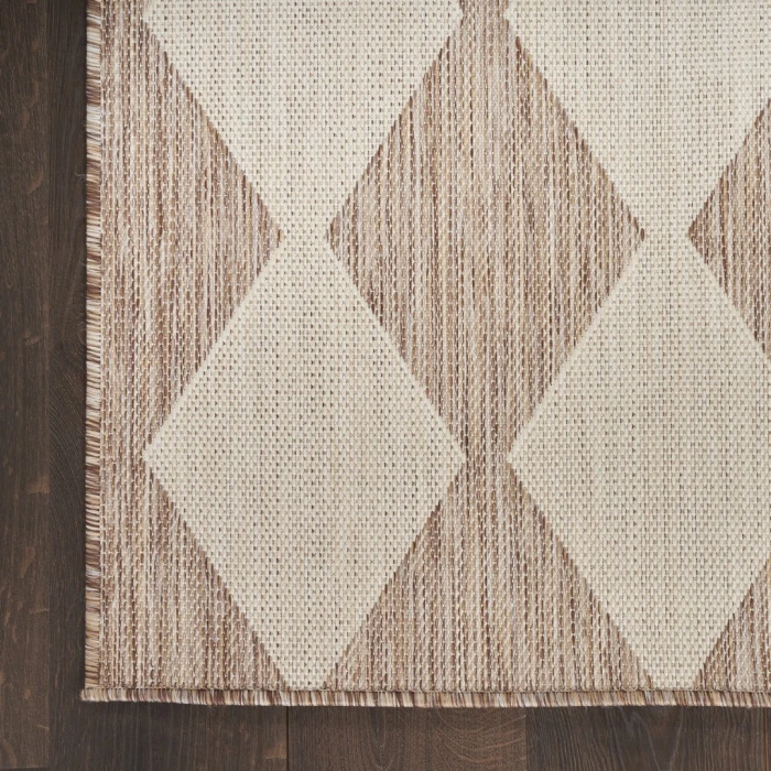 Nourison Positano Beige POS04 2ft.2in. x 12ft. Rect. Rug