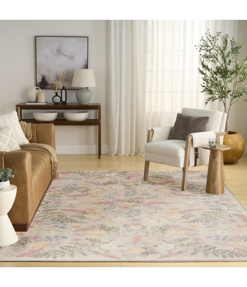 Nourison Home Botanical Washables Beige BOT02 4ft. x 6ft. Rect. Rug