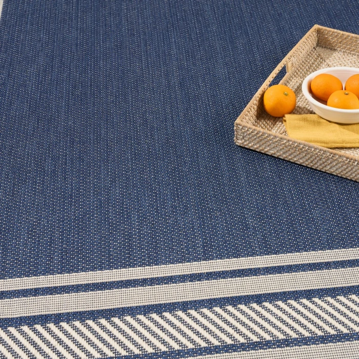 Nourison Horizon Indoor/Outdoor Navy HOZ03 9 ft. X 12 ft. Rect. Rug