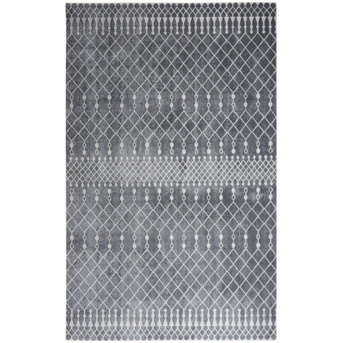 Nourison Astra Machine Washable Denim ASW10 6 ft. 7 in. X 9 ft. Rectangle Rug