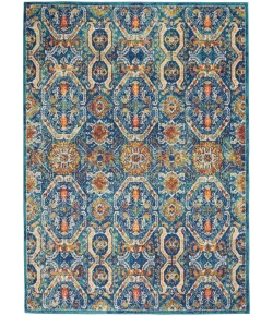 Nourison Home Allur ALR05 Blue Multicolor 5 ft. 3 in. X 7 ft. 3 in. Area Rug