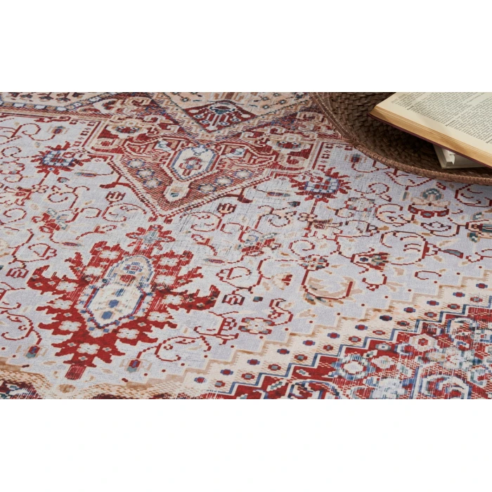 Nourison Vintage Home Ivory Red VNH01 5 ft. X 7 ft. Rectangle Rug