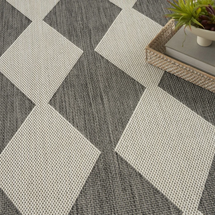 Nourison Positano Charcoal POS04 10ft. Square Rug