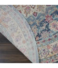Nourison Vintage Kashan Round Area Rug VKA01-Blue