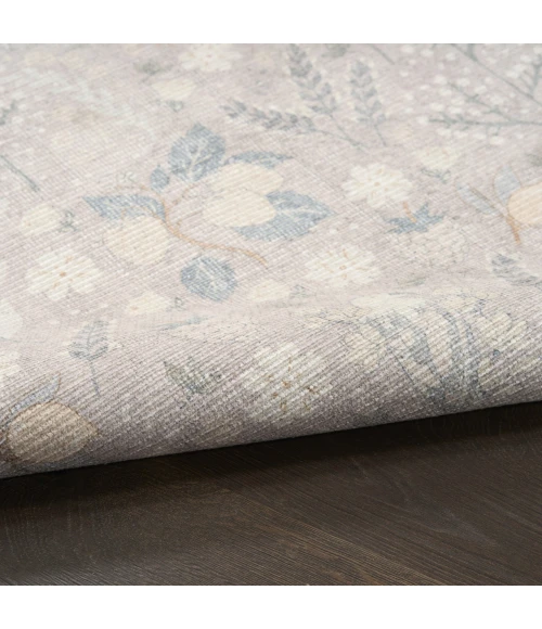 Nourison Home Botanical Washables Grey BOT04 7ft.6in. x 9ft.10in. Rect. Rug