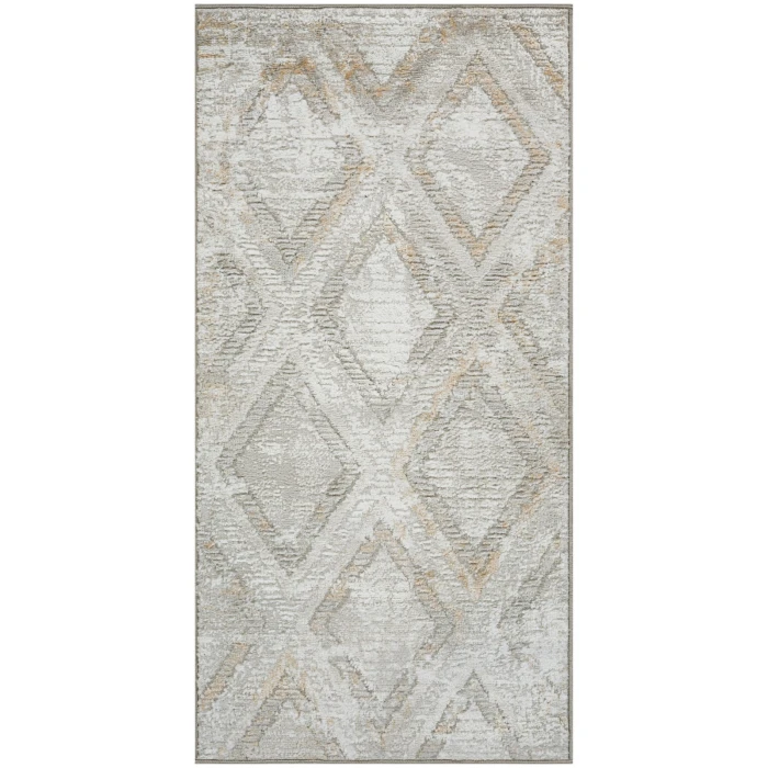 Nourison Dekor Grey DEK05 2 ft. X 4 ft. Rect. Rug