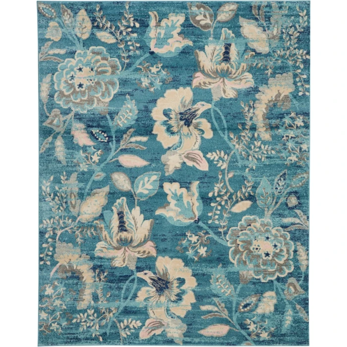 Nourison Tranquil Area Rug TRA02-Turquoise