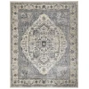 Nourison Home Quarry QUA18 Ivory Navy 7 ft. 10 in. X 9 ft. 10 in. Area Rug