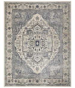 Nourison Home Quarry QUA18 Ivory Navy 7 ft. 10 in. X 9 ft. 10 in. Area Rug