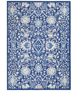 Nourison Home Whimsicle WHS10 Navy Multicolor 5 ft. X 7 ft. Area Rug