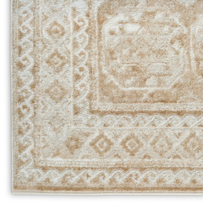 Nourison Dekor Cream Beige DEK01 4 ft. X 6 ft. Rect. Rug