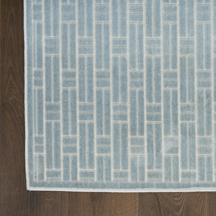 Nourison Home Washable Charm Blue WCH02 3ft. x 5ft. Rect. Rug