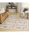 Nourison Home Botanical Washables Beige BOT01 4ft. x 6ft. Rect. Rug