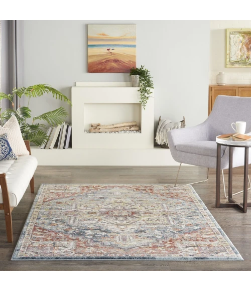 Nourison Home Soraya Blue SOR04 5ft.3in. x 7ft.3in. Rect. Rug