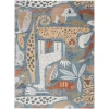 Nourison Home Astra Machine Washable ASW01 Multicolor 5 ft. 3 in. X 7 ft. Area Rug