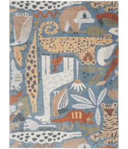 Nourison Home Astra Machine Washable ASW01 Multicolor 5 ft. 3 in. X 7 ft. Area Rug