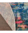 Nourison Celestial Round Area Rug CES09-Blue/Yellow