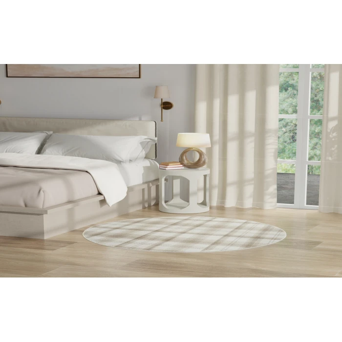 Nourison Grafix Ivory Beige GRF03 5 ft. 3 in. Round Rug