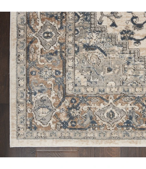 Nourison Quarry Ivory Grey QUA05 2 ft. X 4 ft. Rect. Rug