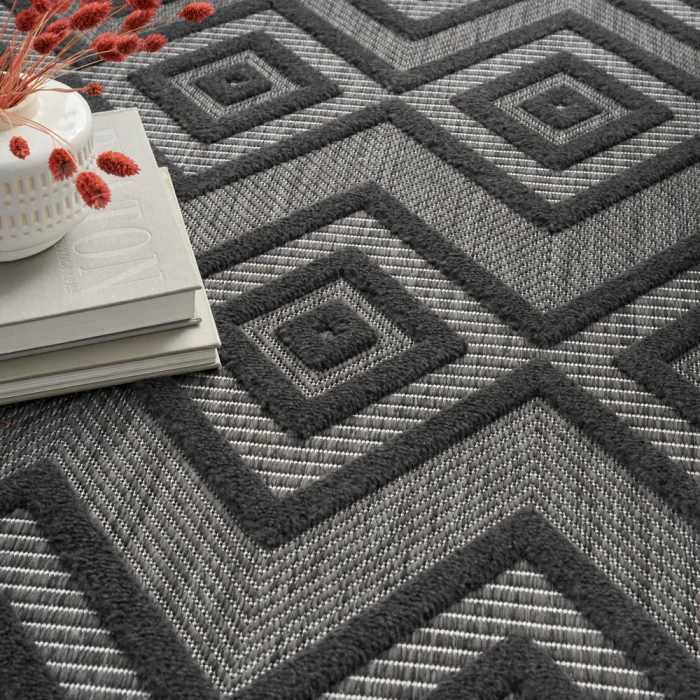 Nourison Versatile Area Rug NRV01 Charcoal/Black