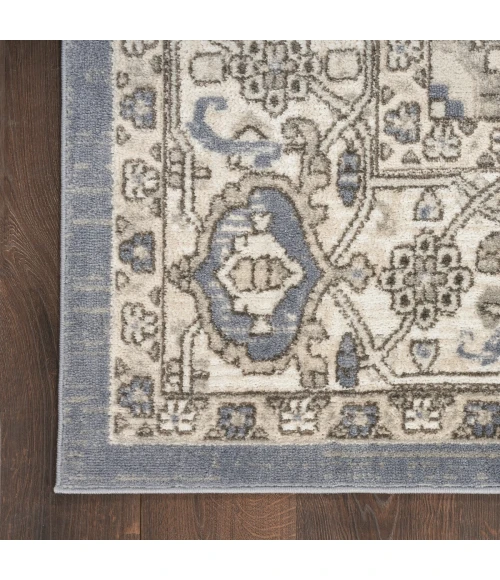 Nourison Quarry Blue QUA05 10 ft. X 14 ft. Rect. Rug
