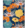 Nourison Home Allur ALR06 Navy Multicolor 7 ft. 10 in. X 9 ft. 10 in. Area Rug