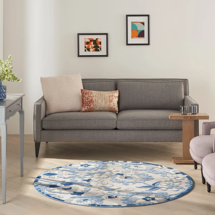 Nourison Aloha Area Rug ALH17-Blue/Grey
