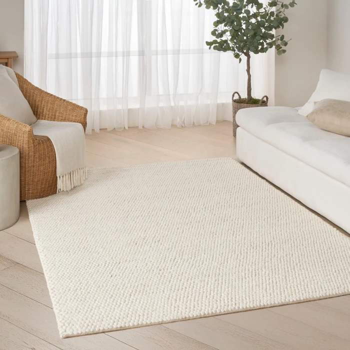DKNY Pure Knots Ivory KNT01 4 ft. X 6 ft. Rect. Rug