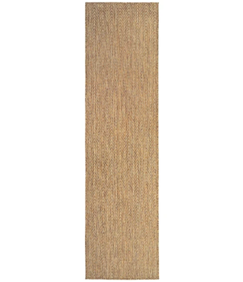 Nourison Horizon Indoor/Outdoor Natural HOZ02 2 ft. X 6 ft. Rect. Rug