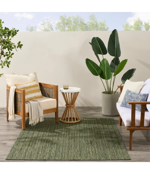Nourison Horizon Indoor/Outdoor Green HOZ02 5 ft. X 7 ft. Rect. Rug